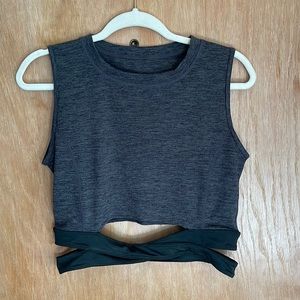 Cropped Cut Out Athletic Top
